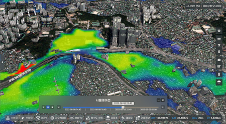 고정밀 침수위험지도 기반 예&middot;경보 기술 개발